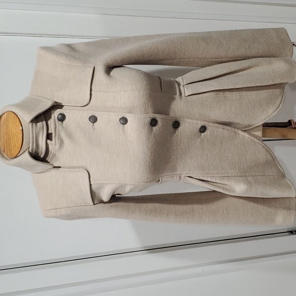 Nanette Lepore Cream Victorian Peacoat sz 0 - Picture 3 of 9